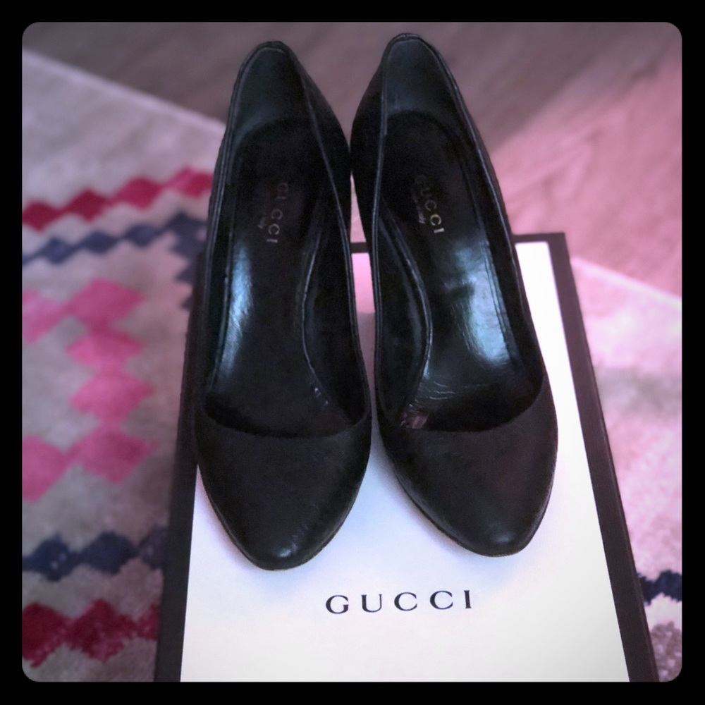 Guccissima Women's heels with horse-bit size 6